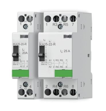 Installation contactors with manual operation up to 25 A (IK-R)